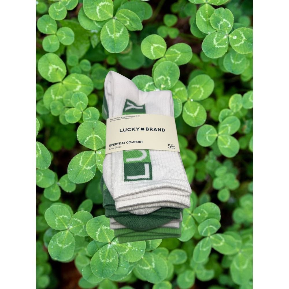 Lucky Brand St Patty's Day Socks 5 Pack
